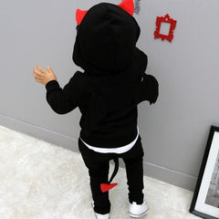 baby boys clothes 2016 New Autumn Casual Long Sleeve sport suit children sets Cartoon little devil clothing sets Halloween gifts