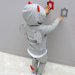 baby boys clothes 2016 New Autumn Casual Long Sleeve sport suit children sets Cartoon little devil clothing sets Halloween gifts